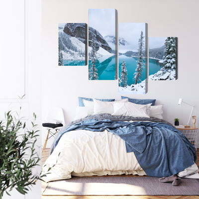 Ljuddämpande tavla - Moraine Lake in winter