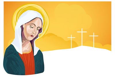 Ljuddämpande tavla - Portrait of the blessed