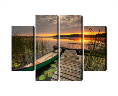 Ljuddämpande tavla - Summer sunrise