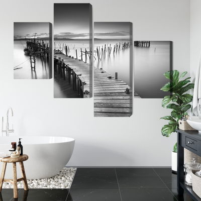 Ljuddämpande tavla - A dilapidated pier