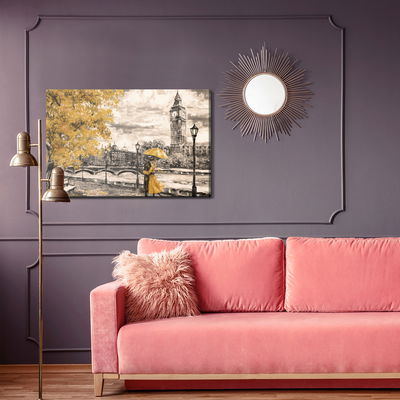 Ljuddämpande tavla - Lovers enjoying the London