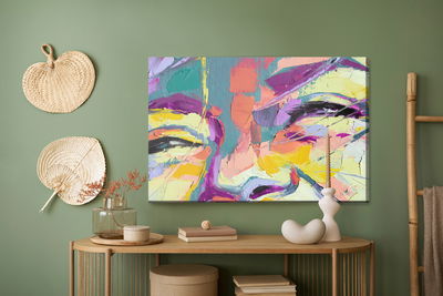 Ljuddämpande tavla - Oil portrait painting