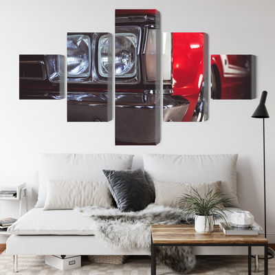 Ljuddämpande tavla - Headlight on an old car