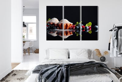 Ljuddämpande tavla - Muffins with fruits