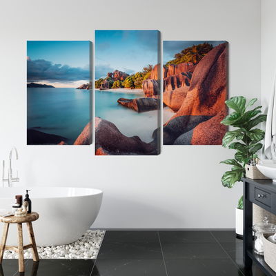 Ljuddämpande tavla - Beach in seychelles