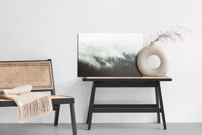 Ljuddämpande tavla - Moody forest landscape