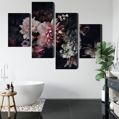 Ljuddämpande tavla - Flowers in vintage style