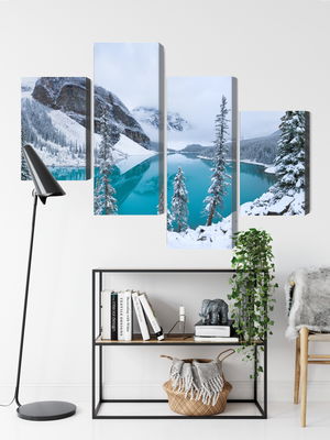 Ljuddämpande tavla - Moraine Lake in winter