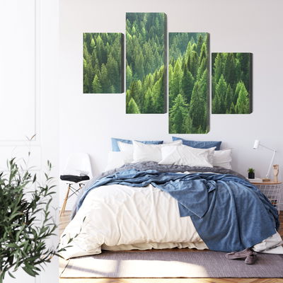 Ljuddämpande tavla - The green of the forest