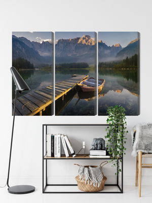 Ljuddämpande tavla - Wooden bridge over