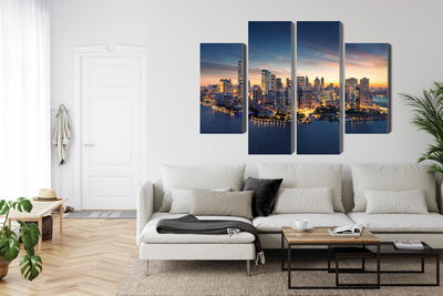 Ljuddämpande tavla - New York city panorama