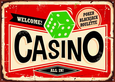 Ljuddämpande tavla - Casino style reto chalkboard