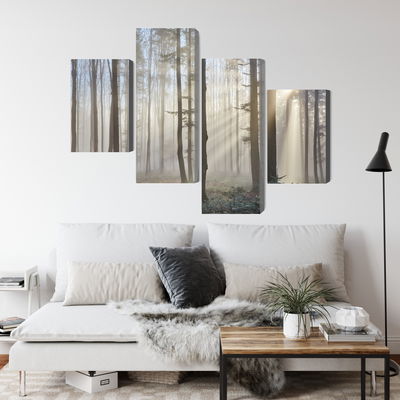 Ljuddämpande tavla - Sunrise in the woods