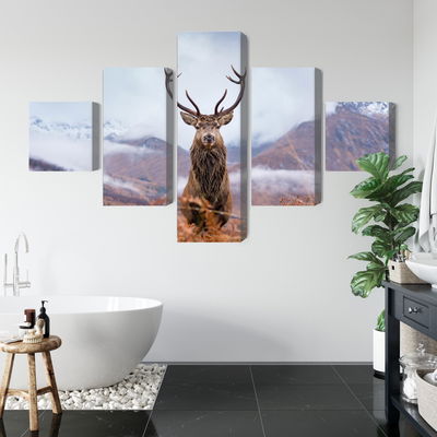 Ljuddämpande tavla - A deer on a background