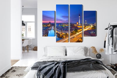 Ljuddämpande tavla - Berlin panorama at sunset