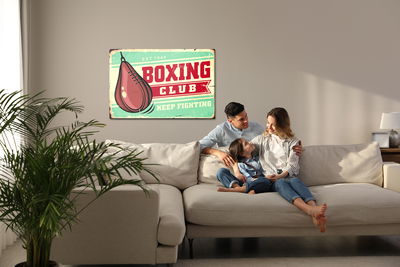 Ljuddämpande tavla - Punching bag and vintage