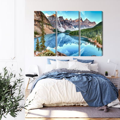 Ljuddämpande tavla - Moraine Lake in banff