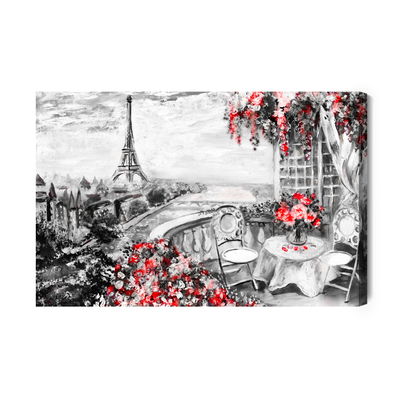 Ljuddämpande tavla - Cafe in Paris