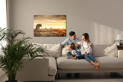 Ljuddämpande tavla - Sunset in Paris