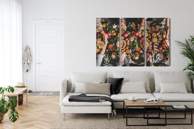 Ljuddämpande tavla - The table was set abundantly