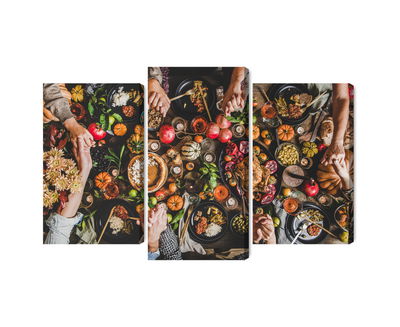 Ljuddämpande tavla - The table was set abundantly