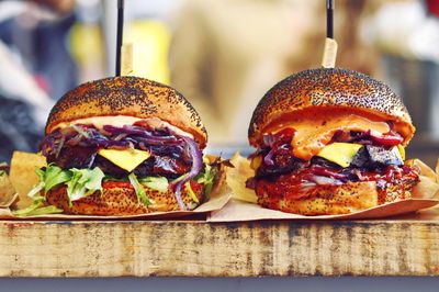 Ljuddämpande tavla - Vegan burgers