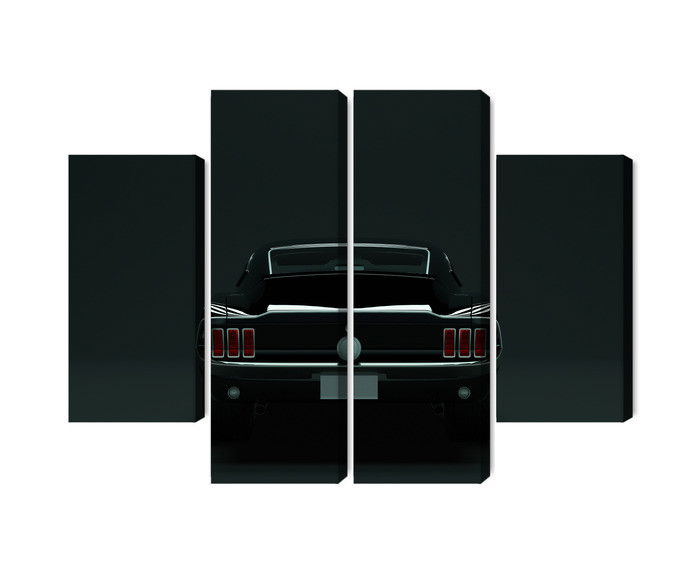 Ljuddämpande tavla - Vintage black muscle car