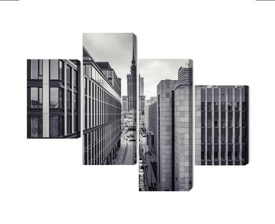 Ljuddämpande tavla - Black and white panorama