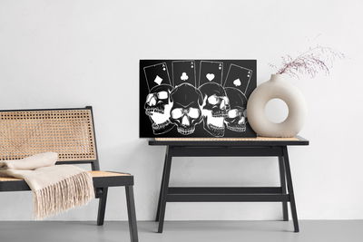 Ljuddämpande tavla - Skulls on a background