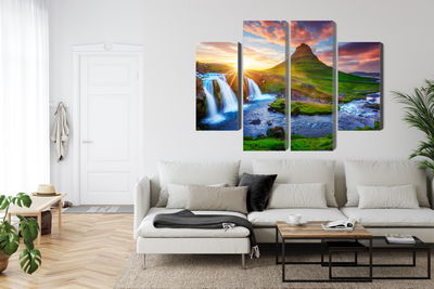 Ljuddämpande tavla - View of the kirkjufellsfoss