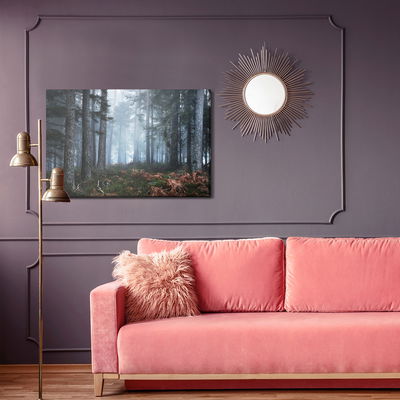 Ljuddämpande tavla - Forest in the fog