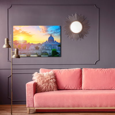 Ljuddämpande tavla - Rome at sunrise