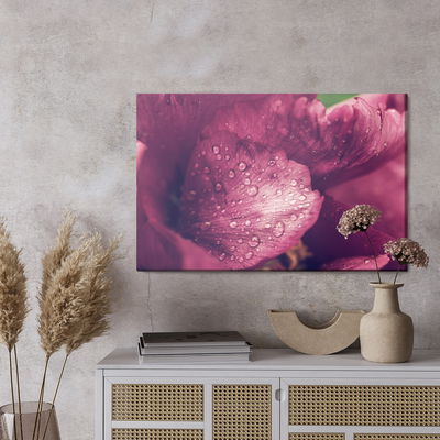Ljuddämpande tavla - Peony roses with dew
