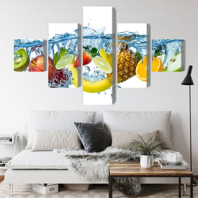 Ljuddämpande tavla - Fresh fruit in the water