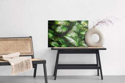 Ljuddämpande tavla - Green palm leaves