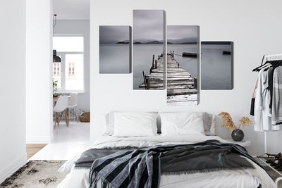 Ljuddämpande tavla - Misty lake