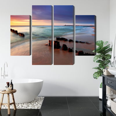 Ljuddämpande tavla - Sunrise over the baltic sea