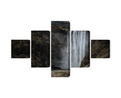 Ljuddämpande tavla - The majestic skogafoss
