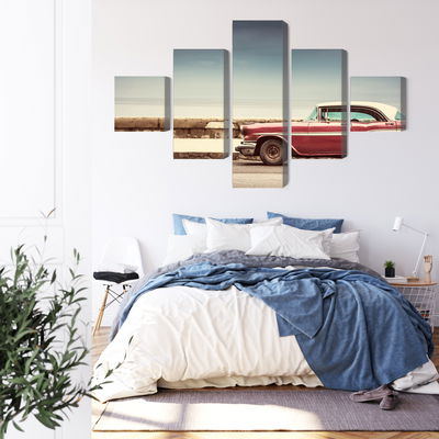 Ljuddämpande tavla - Old american retro car