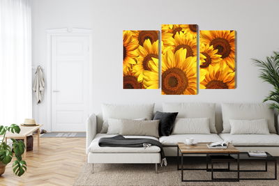 Ljuddämpande tavla - 3d sunflower flowers