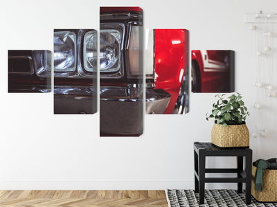 Ljuddämpande tavla - Headlight on an old car