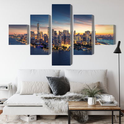 Ljuddämpande tavla - New York city panorama