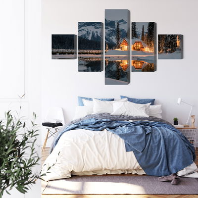 Ljuddämpande tavla - Emerald lake in Canada