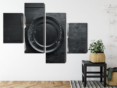 Ljuddämpande tavla - Vintage tableware