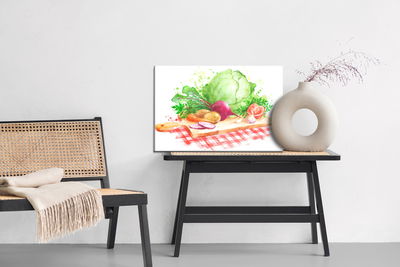 Ljuddämpande tavla - Vegetables on a chopping