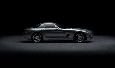 Ljuddämpande tavla - Sports car on a dark