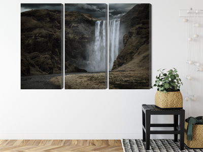 Ljuddämpande tavla - The majestic skogafoss