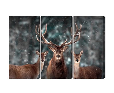 Ljuddämpande tavla - A deer and two does