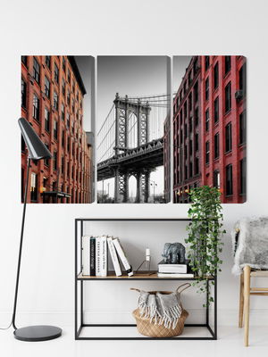 Ljuddämpande tavla - Manhattan bridge view