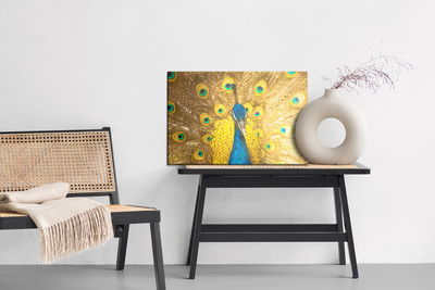 Ljuddämpande tavla - Beautiful colorful peacock